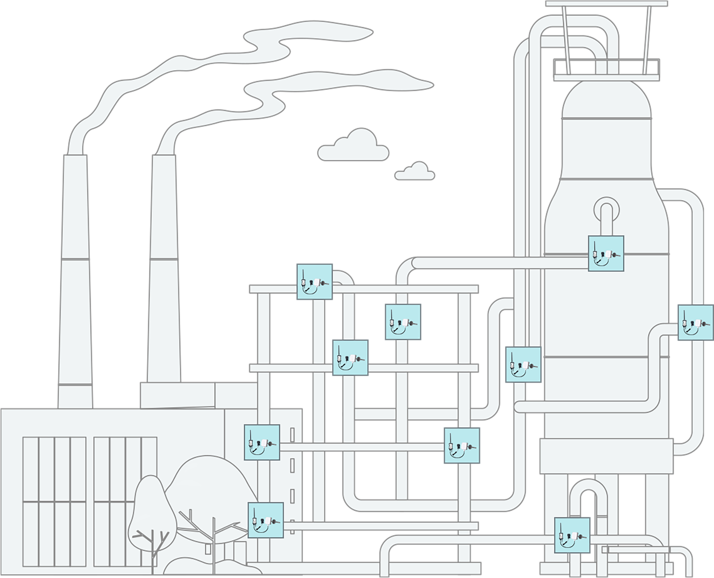 Remote monitoring deployment scene
